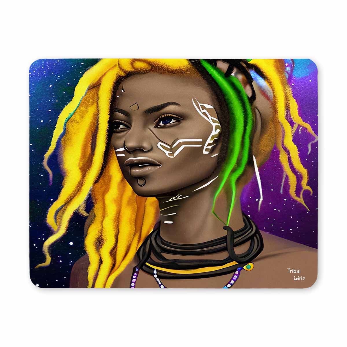 Dreads & Braids, 9 x 7 in amazing design mouse pad, Fulangiara 1