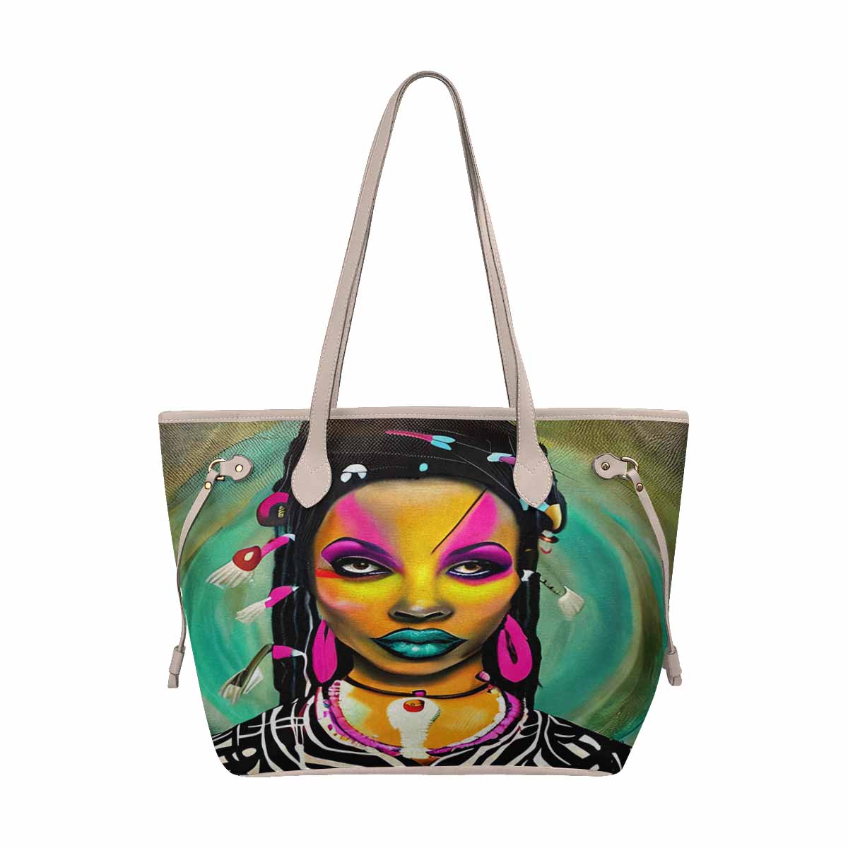 Dreads & Braids, elegant dressy tote handbag, Fulangiara 33