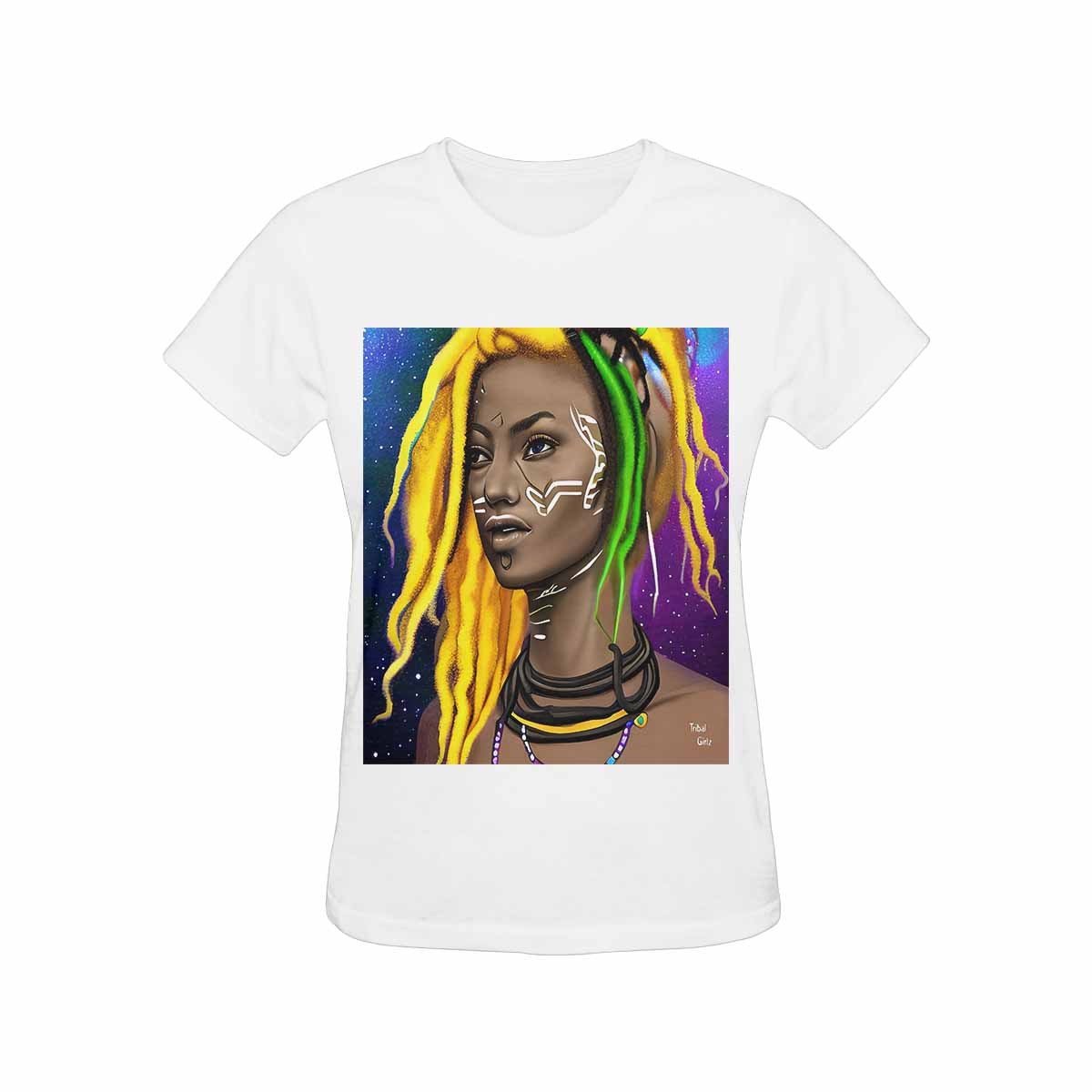 Dreads & Braids, cool cotton TShirt, african tribalgirlz Fulangiara 1