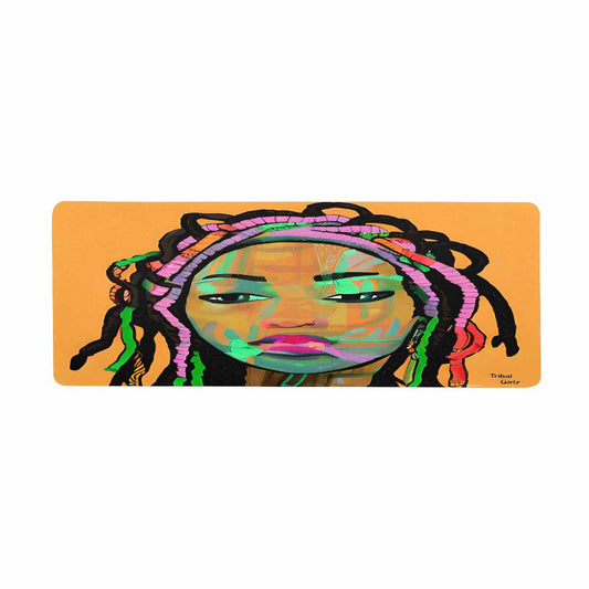 Dreads & Braids, 31 x 12 in large mouse pad, Fulangiara 3