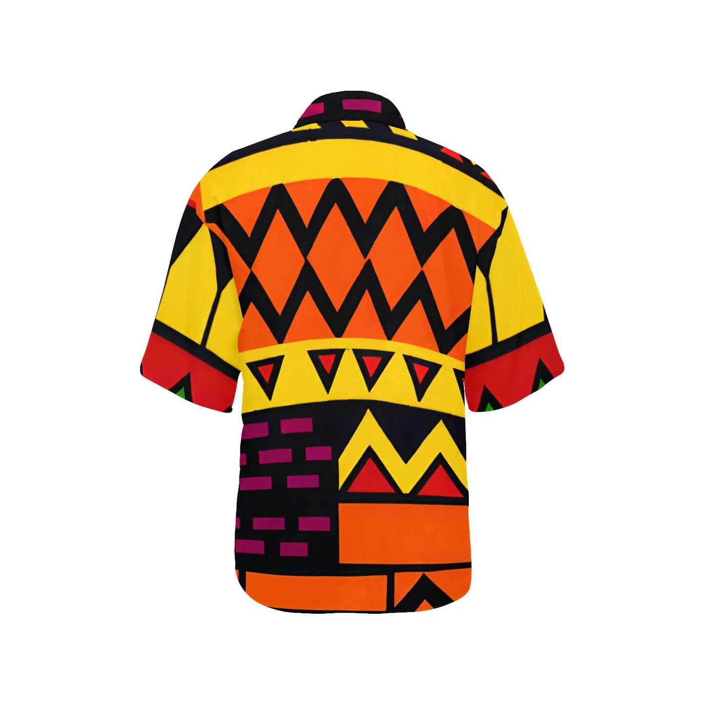 African Art, womens Hawaiian shirt, design 38