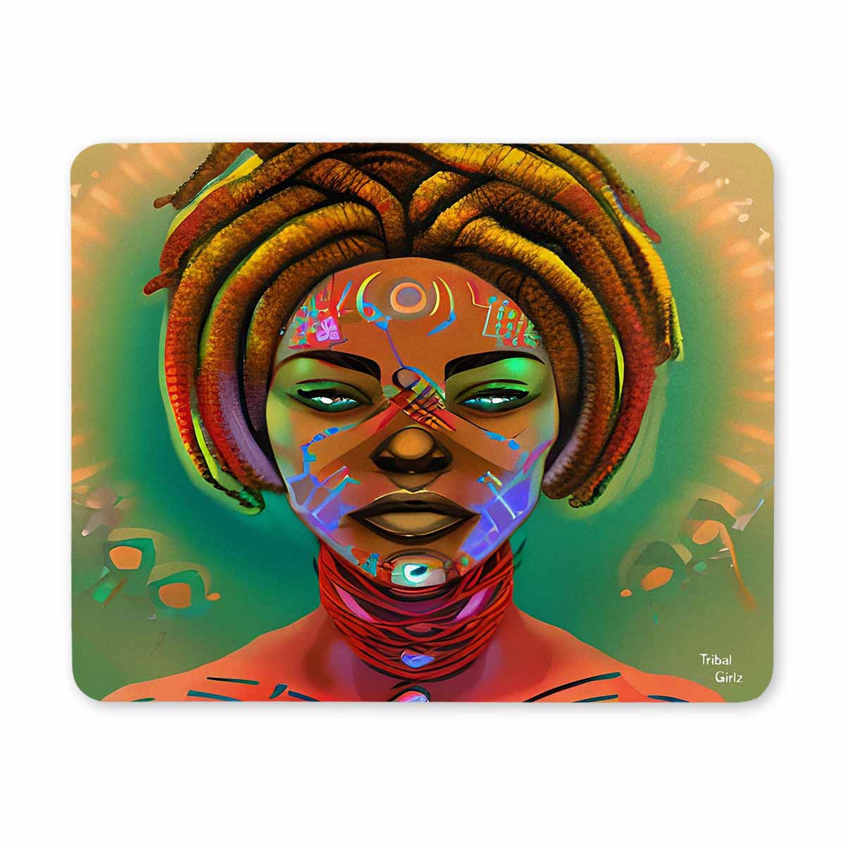 Dreads & Braids, 9 x 7 in amazing design mouse pad, Fulangiara 46