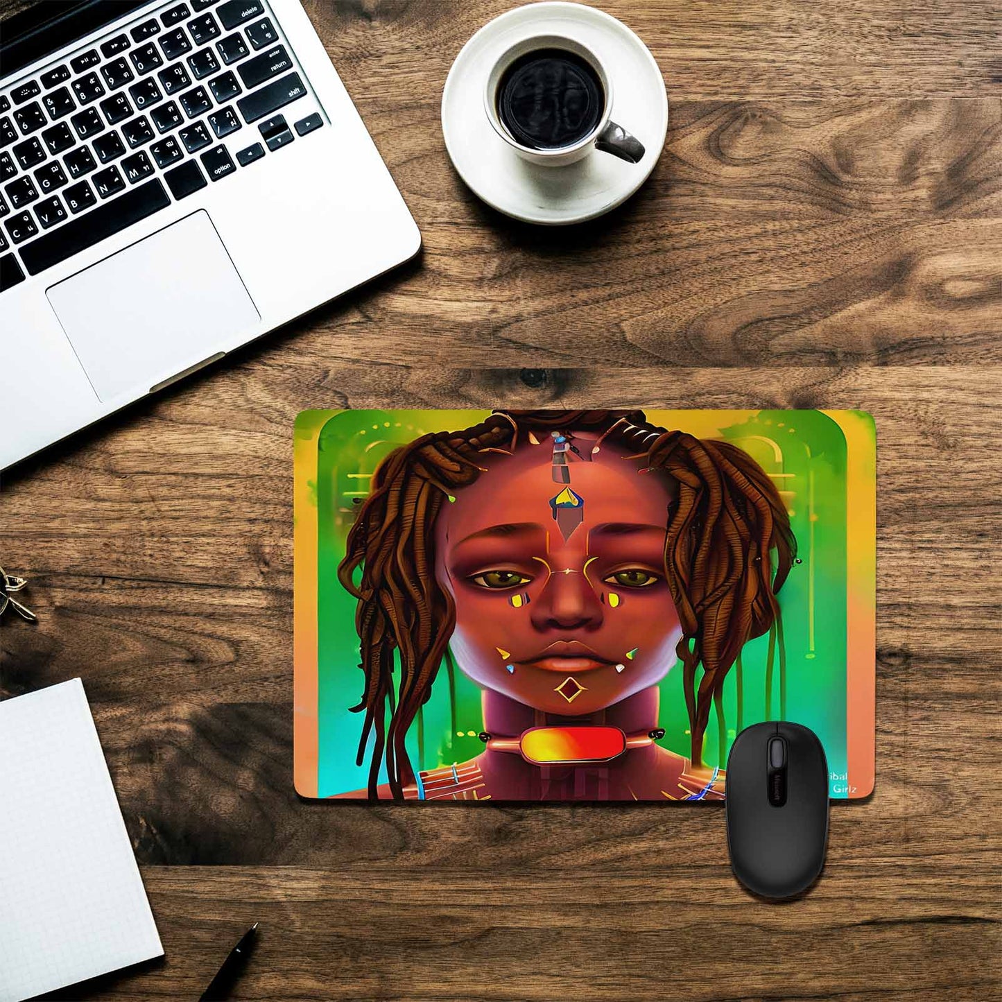 Dreads & Braids, 23 x 16 in amazing design mouse pad, Fulangiara 45