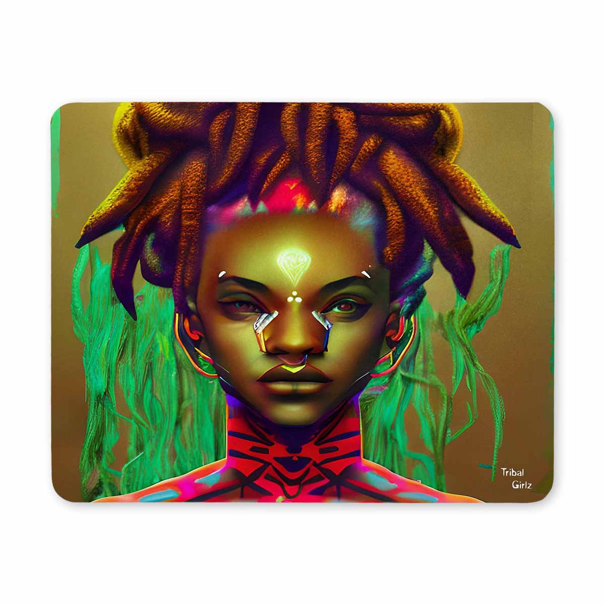 Dreads & Braids, 9 x 7 in amazing design mouse pad, Fulangiara 43