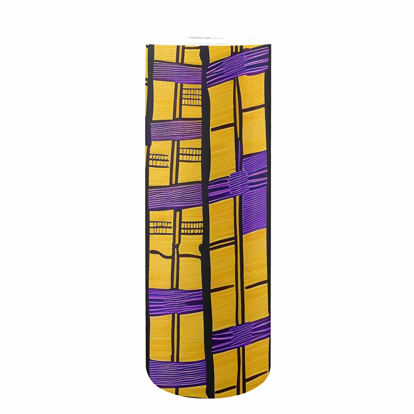 African Art, tall stainless steel insulated tumbler, travel mug, design 34