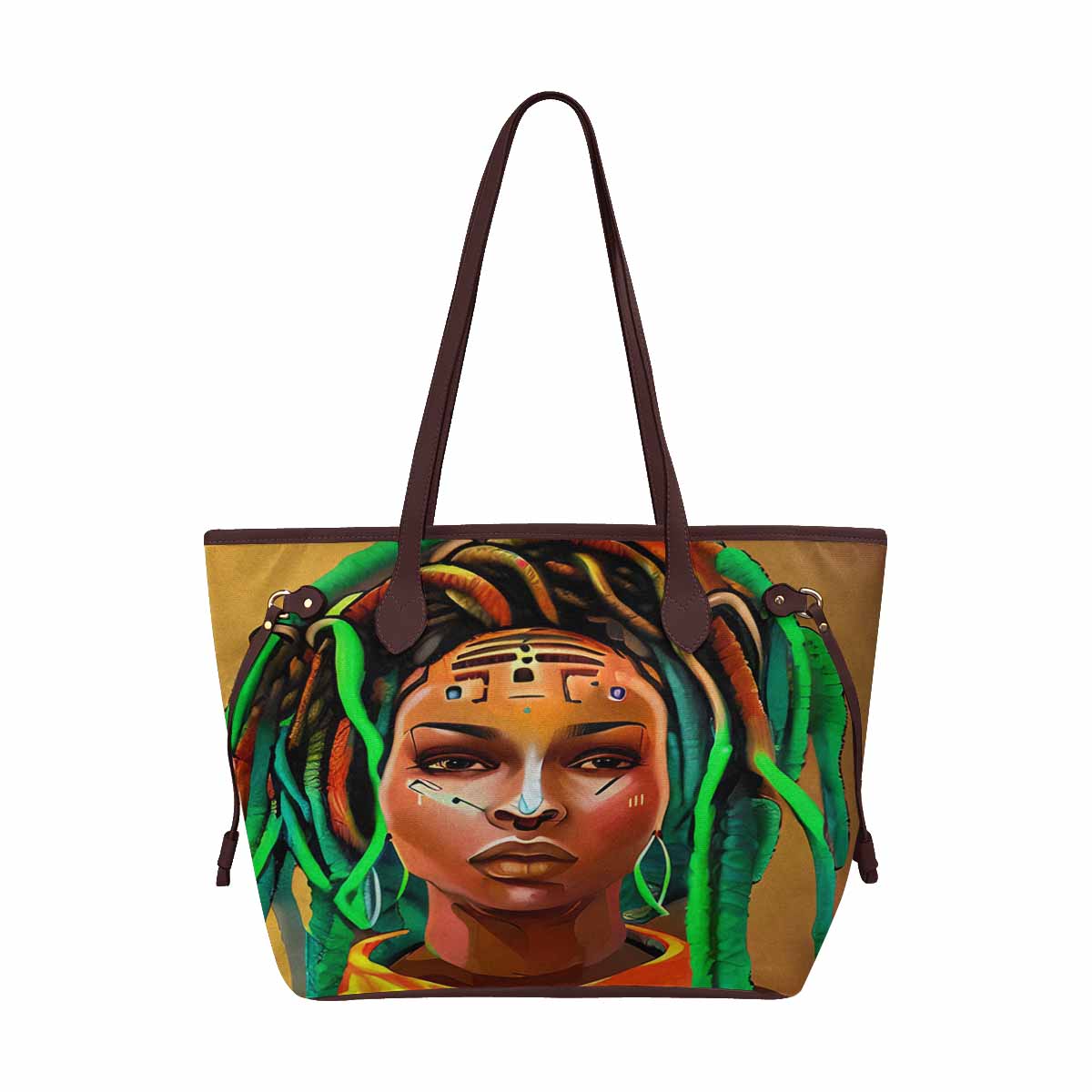 Dreads & Braids, elegant dressy tote handbag, Fulangiara 48