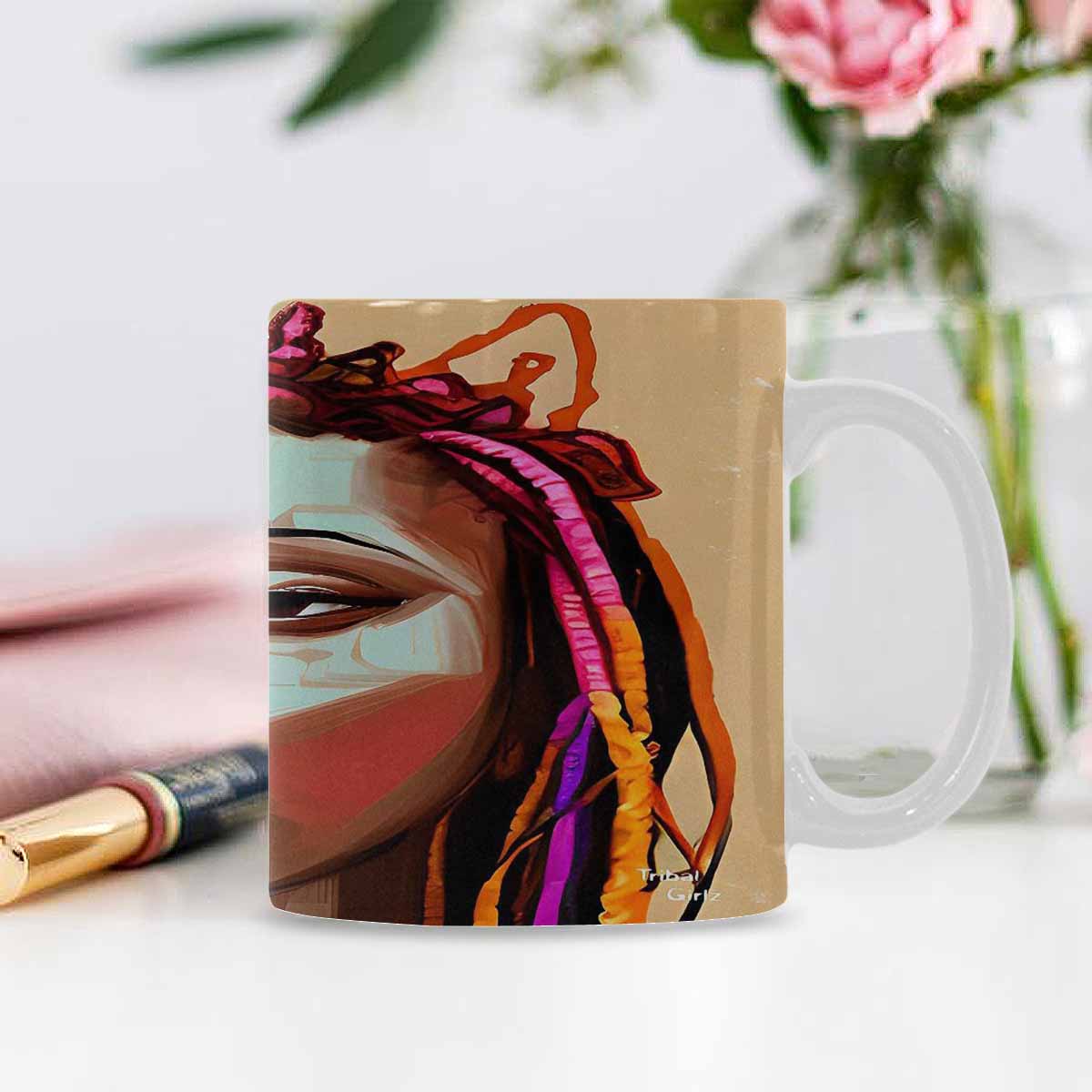 Dreads & Braids, coffee mug, african tribalgirlz Fulangiara 11