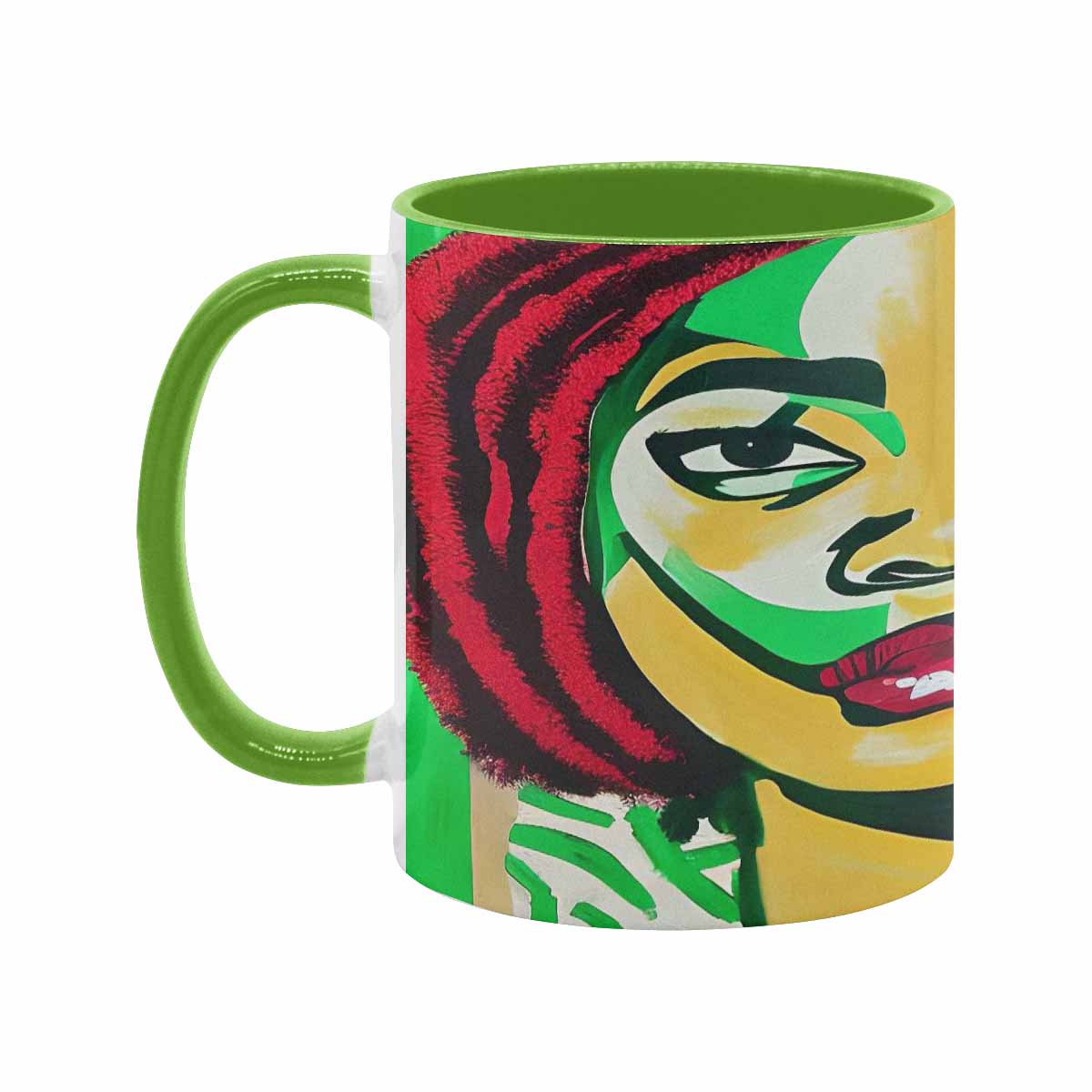 Dreads & Braids, inner color coffee mug, african tribalgirlz Fulangiara 50