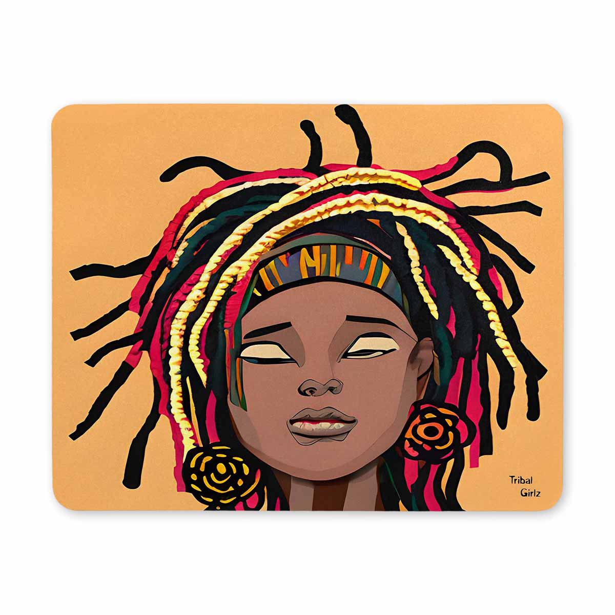 Dreads & Braids, 9 x 7 in amazing design mouse pad, Fulangiara 20