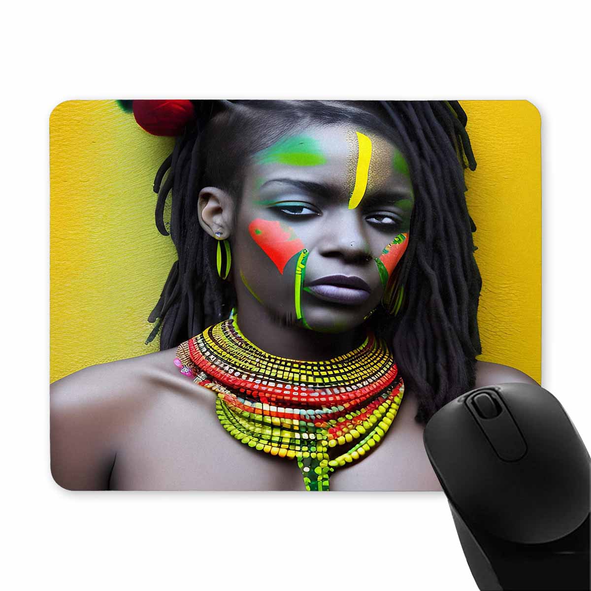 Dreads & Braids, 9 x 7 in amazing design mouse pad, Fulangiara 42