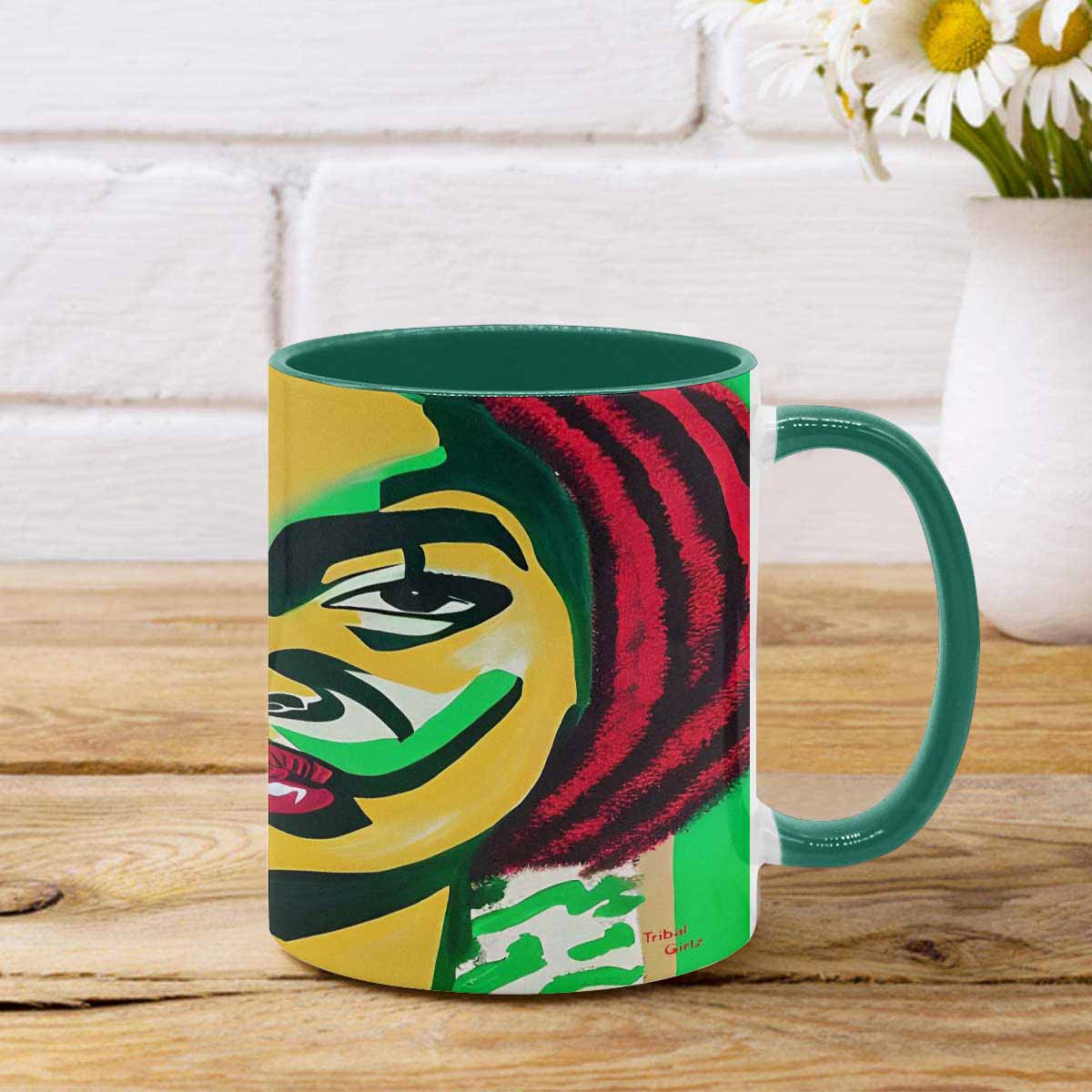 Dreads & Braids, inner color coffee mug, african tribalgirlz Fulangiara 50